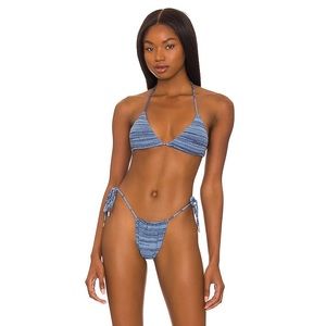 INDAH ❤️‍🔥 DRIFT TIE SIDE SLIDE BOTTOM IN INDIGO NWT